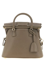 Gray Calfskin Shoulder Bag