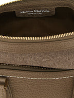 Gray Calfskin Shoulder Bag