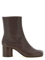Brown Lamb Leather Ankle Boots