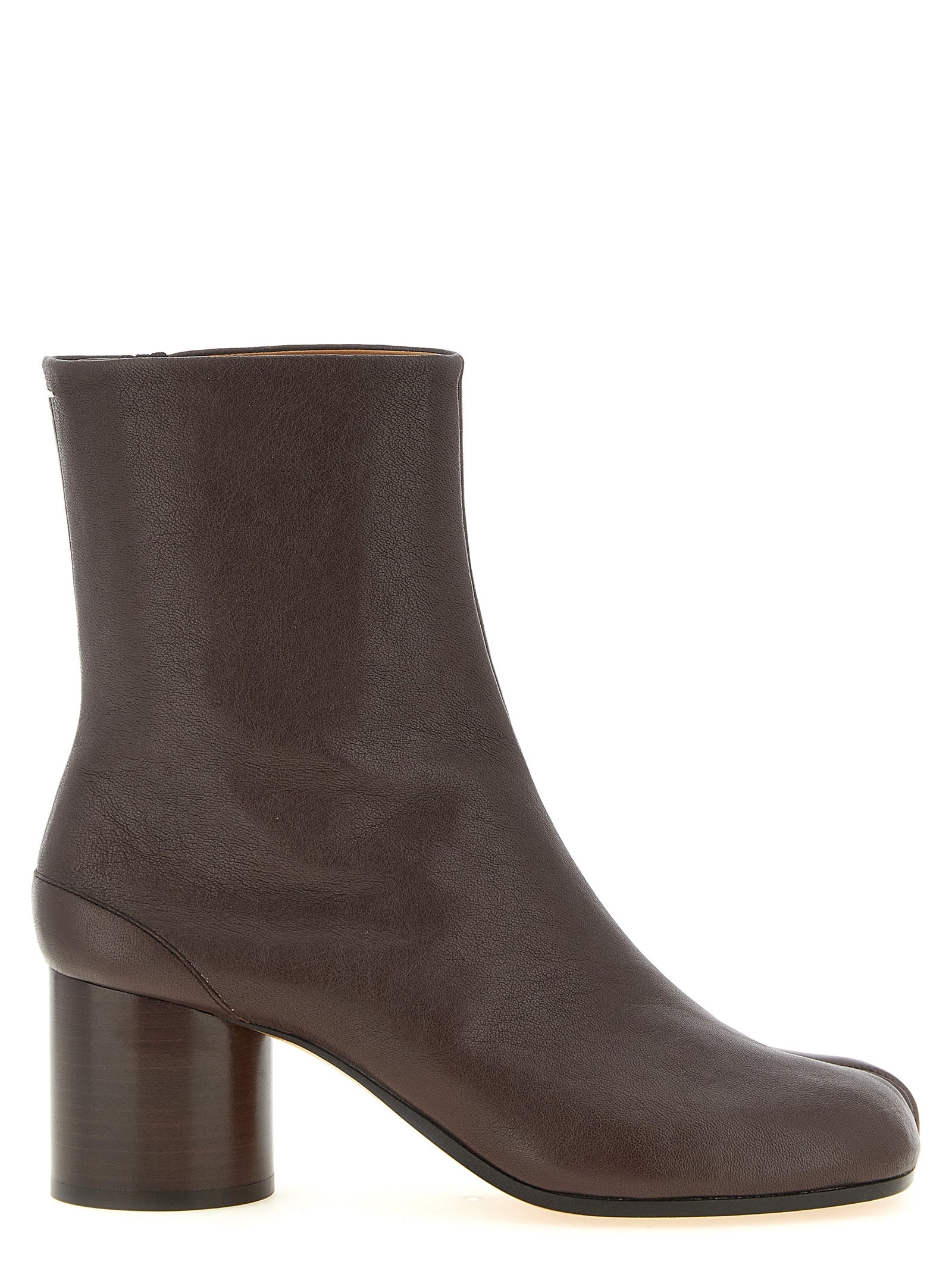 Brown Lamb Leather Ankle Boots