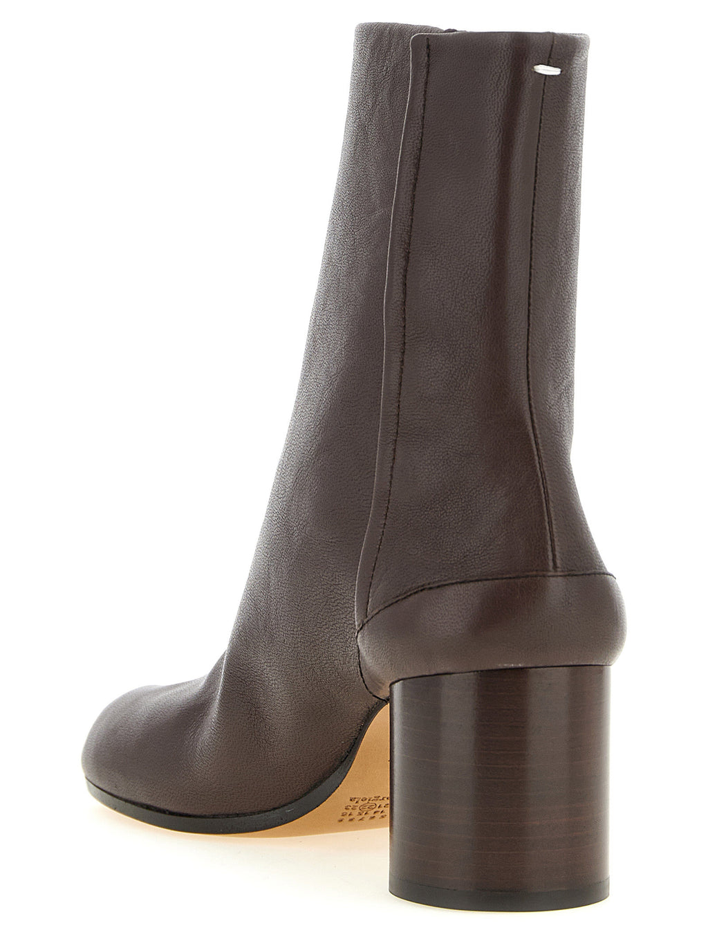 Brown Lamb Leather Ankle Boots