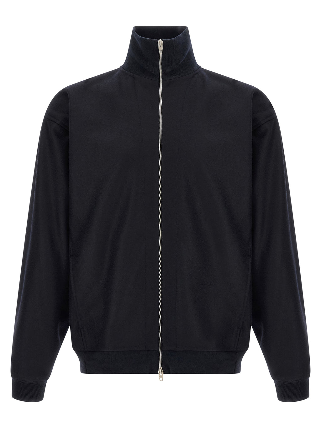 Blue Wool Full-Length Jacket