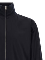 Blue Wool Full-Length Jacket