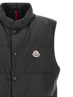 سترة سوداء بلا أكمام من البولي أميد