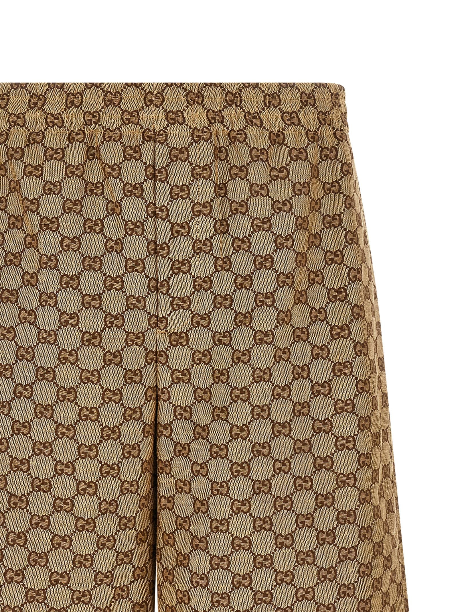 Beige Linen Bermuda Shorts