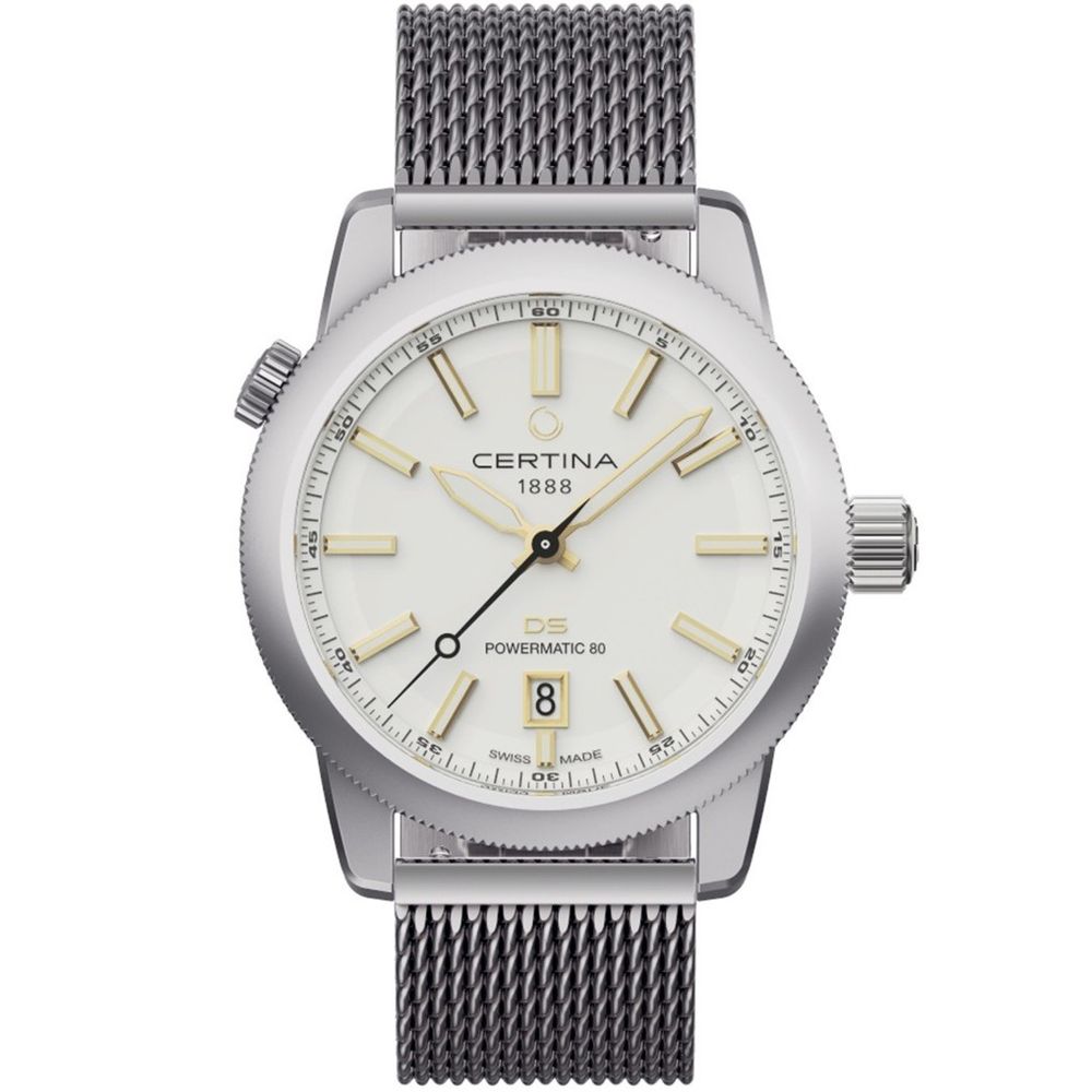 Gray Stainless Steel Dress Watch