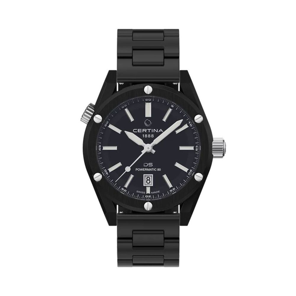 Black Stainless Steel Dress Watch