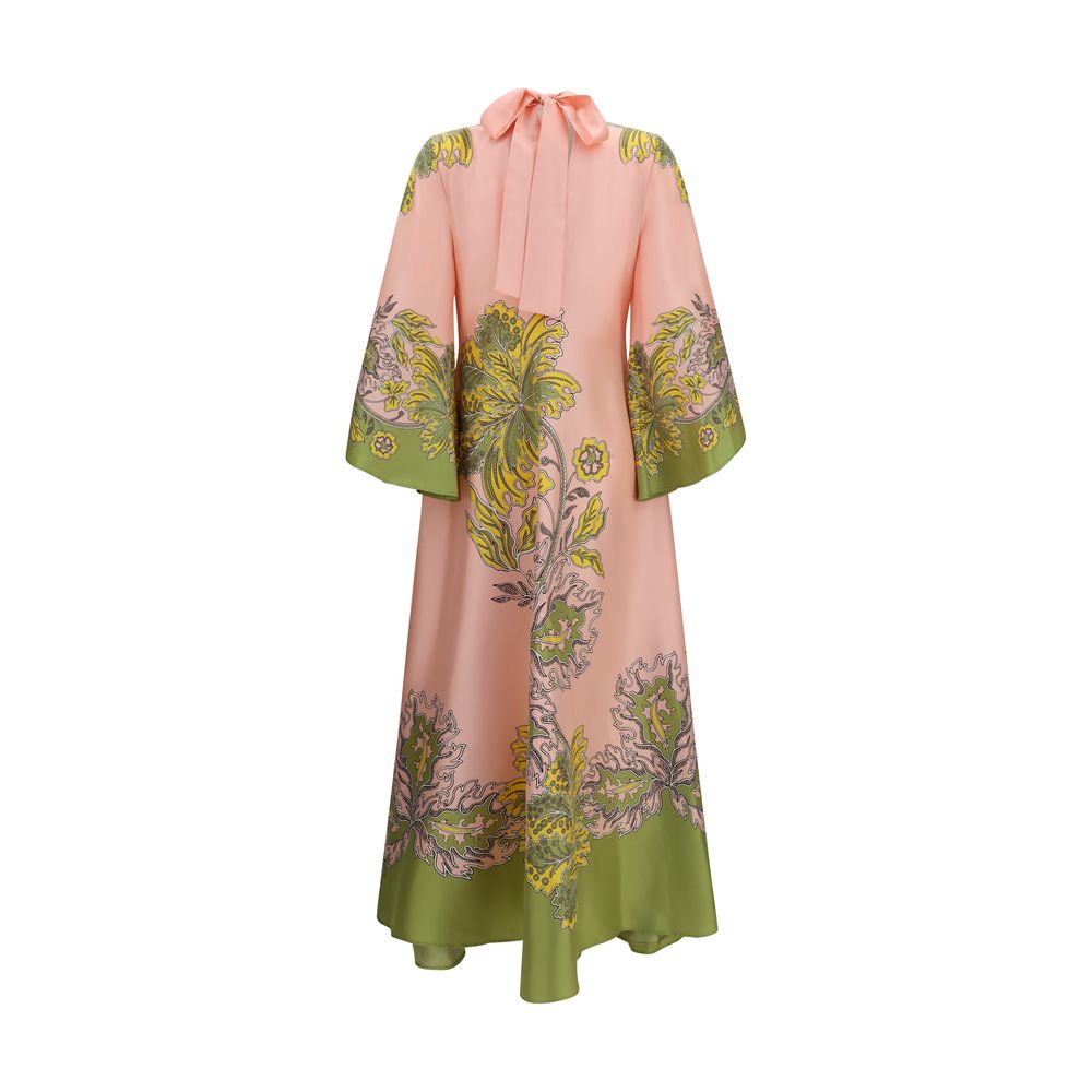 Multicolor Silk Casual Dress