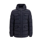 Black Polyester Full-Length Jacket