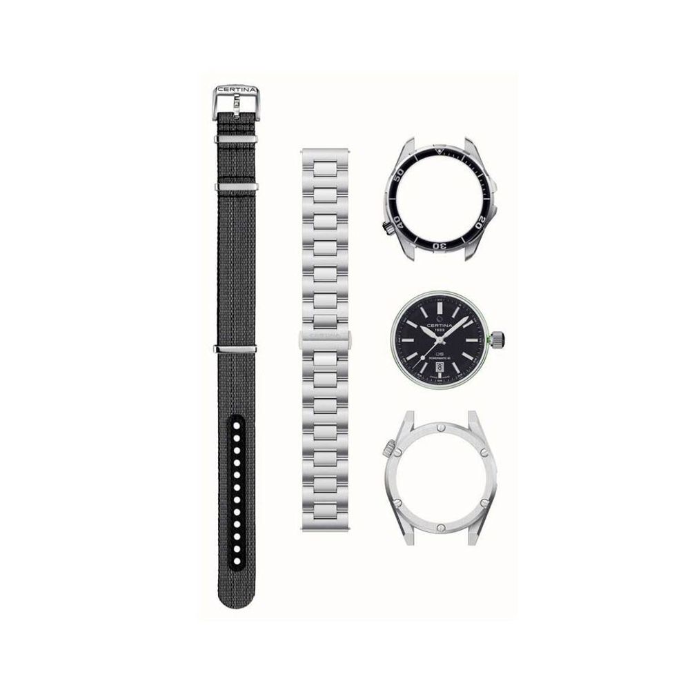 Gray Stainless Steel Dress Watch