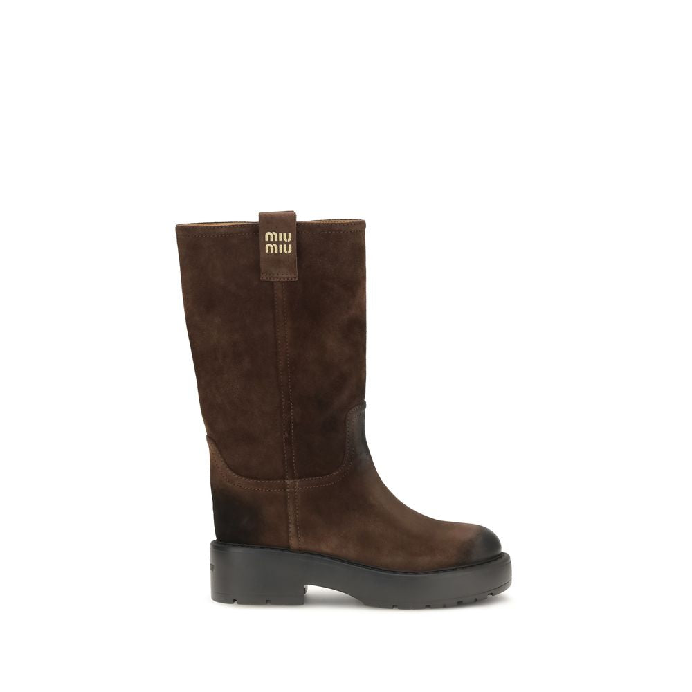 Brown Calf Leather Bos Taurus Ankle Boots