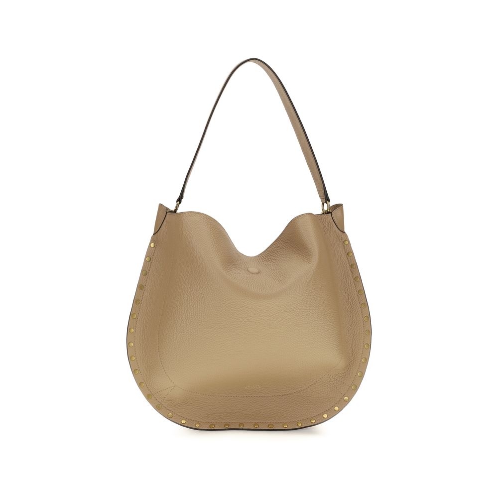 Beige Calf Leather Bos Taurus Shoulder Bag