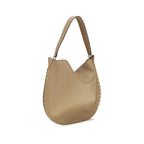Beige Calf Leather Bos Taurus Shoulder Bag