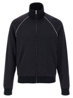 Blue Polyamide Sweatshirt