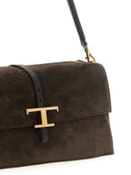 Brown Calfskin Shoulder Bag