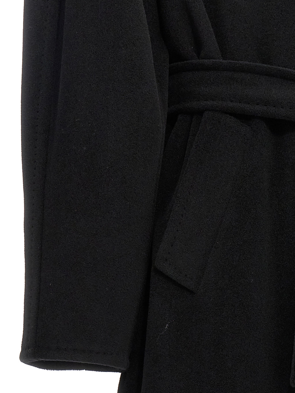 Black Virgin Wool Coat