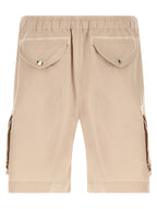 Beige Linen Bermuda Shorts