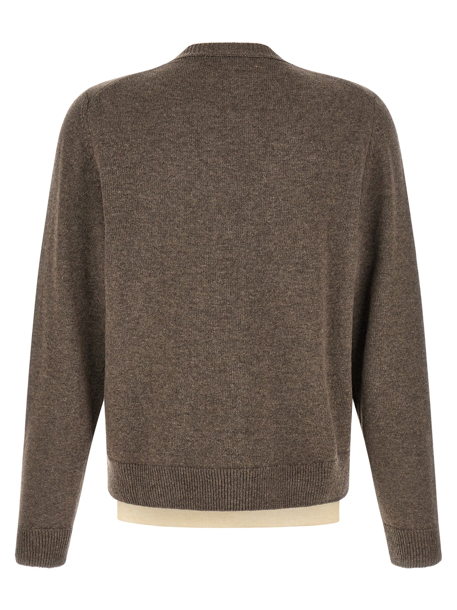 Brown Virgin Wool Cardigan