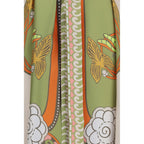 Multicolor Silk Casual Dress