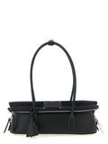 Black Calfskin Shoulder Bag