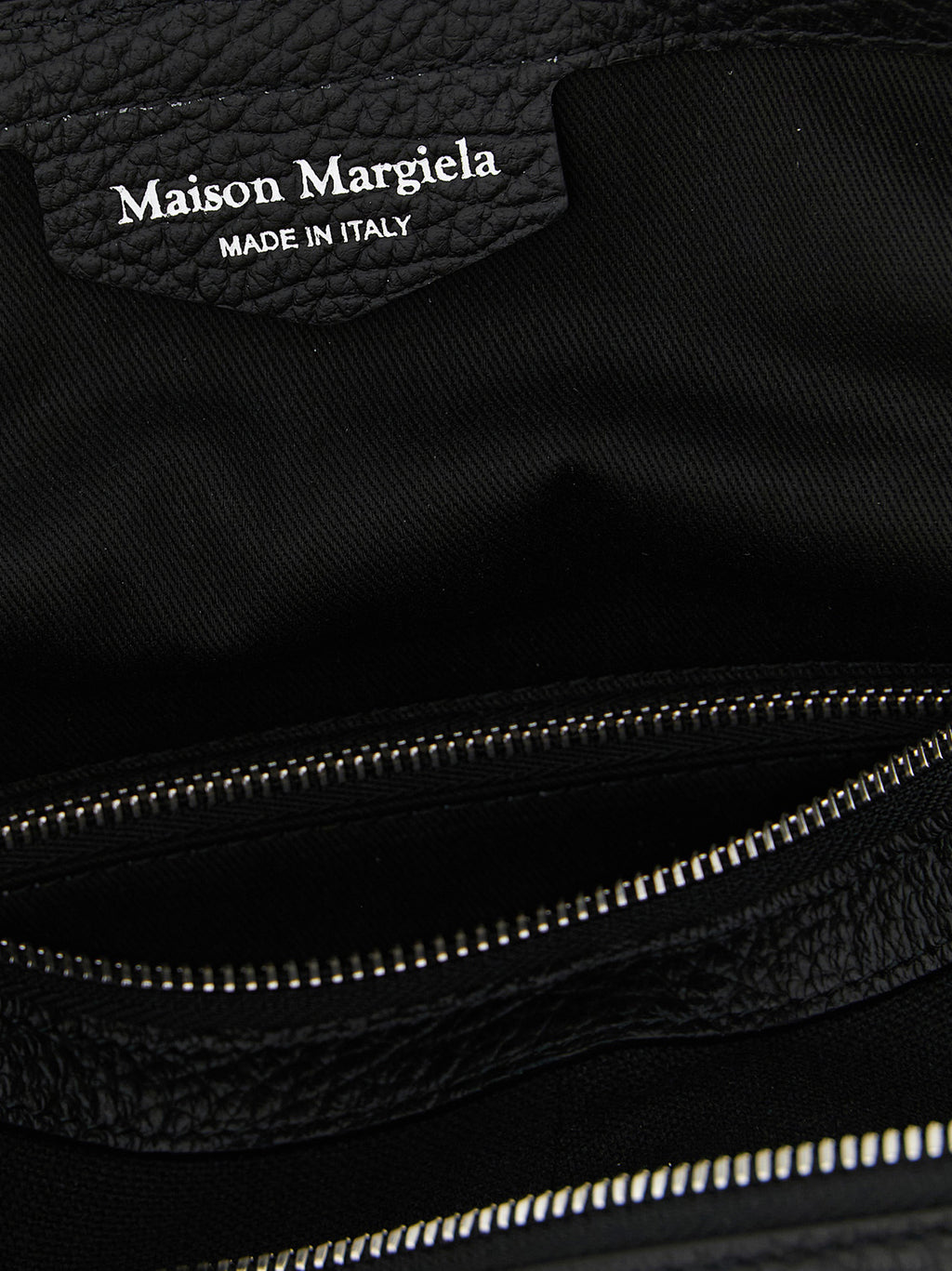 Black Calfskin Shoulder Bag