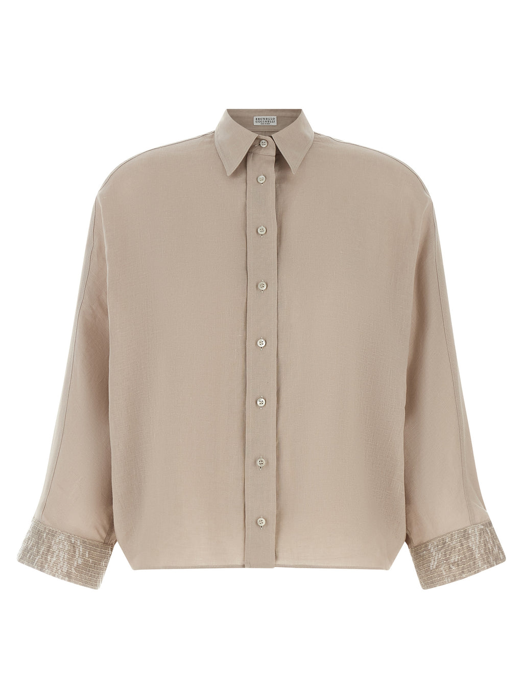 Beige Linen Blouse
