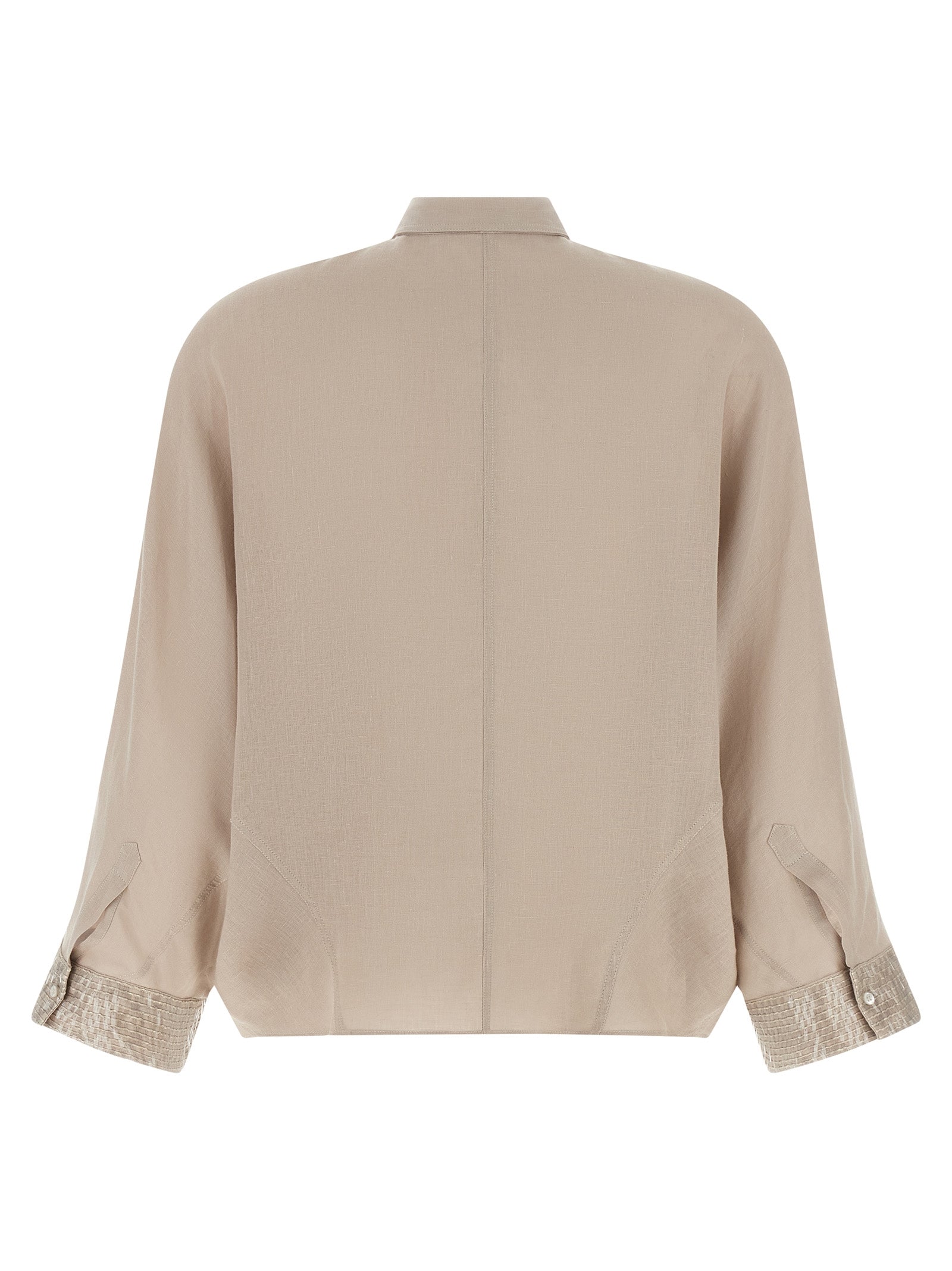 Beige Linen Blouse
