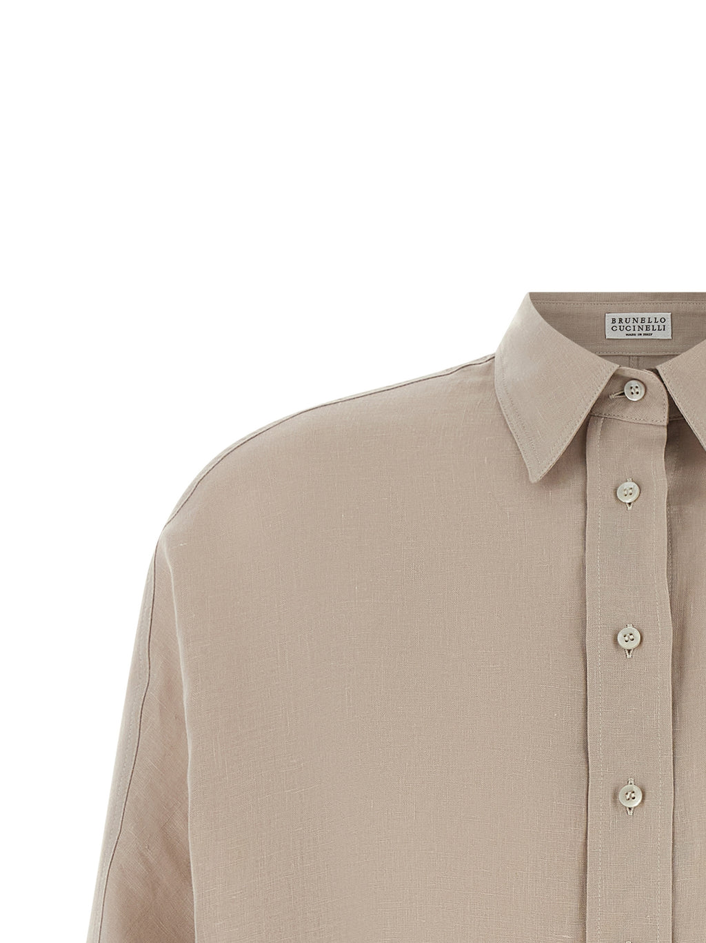 Beige Linen Blouse