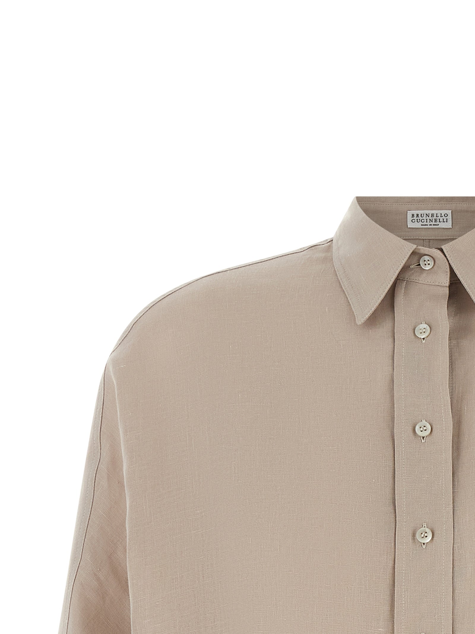Beige Linen Blouse