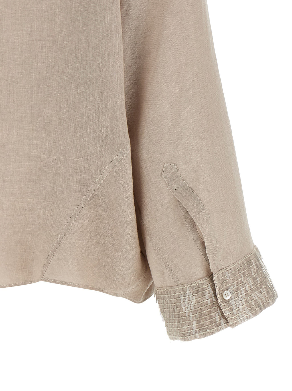 Beige Linen Blouse
