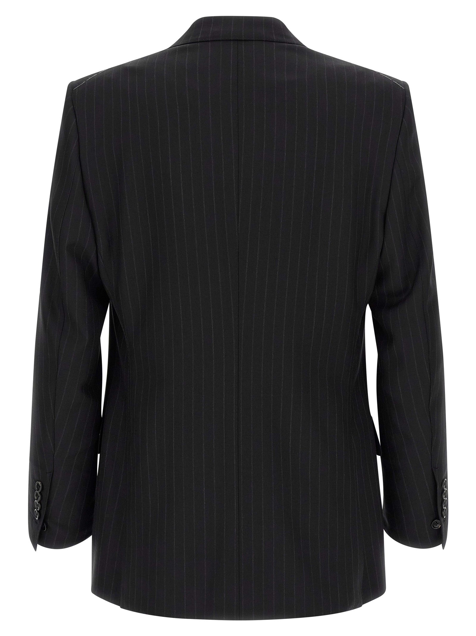 Black Wool Two-Piece Suit