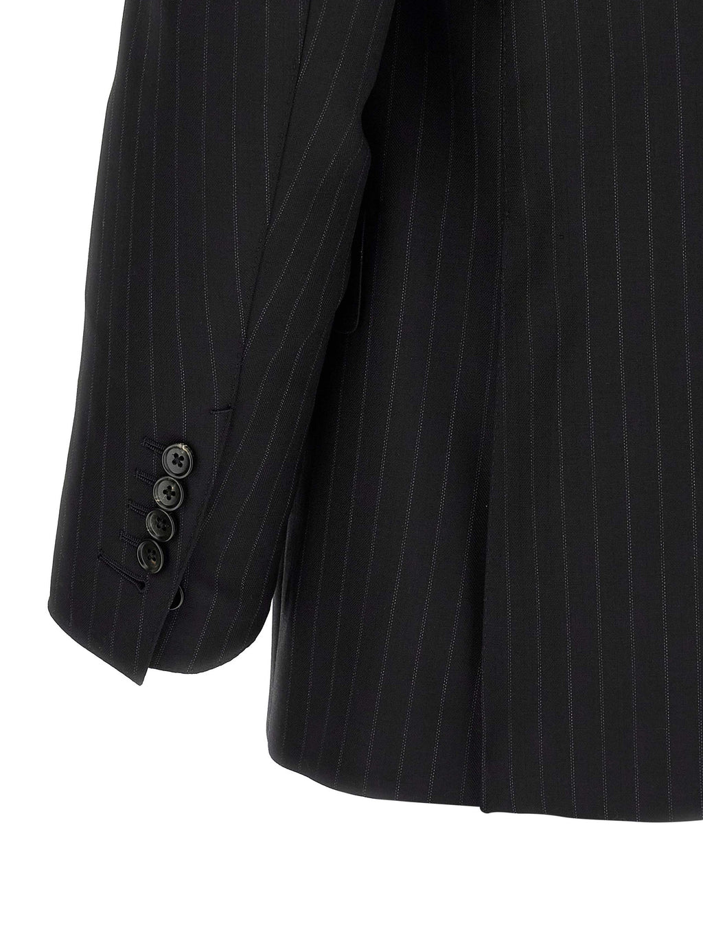 Black Wool Two-Piece Suit