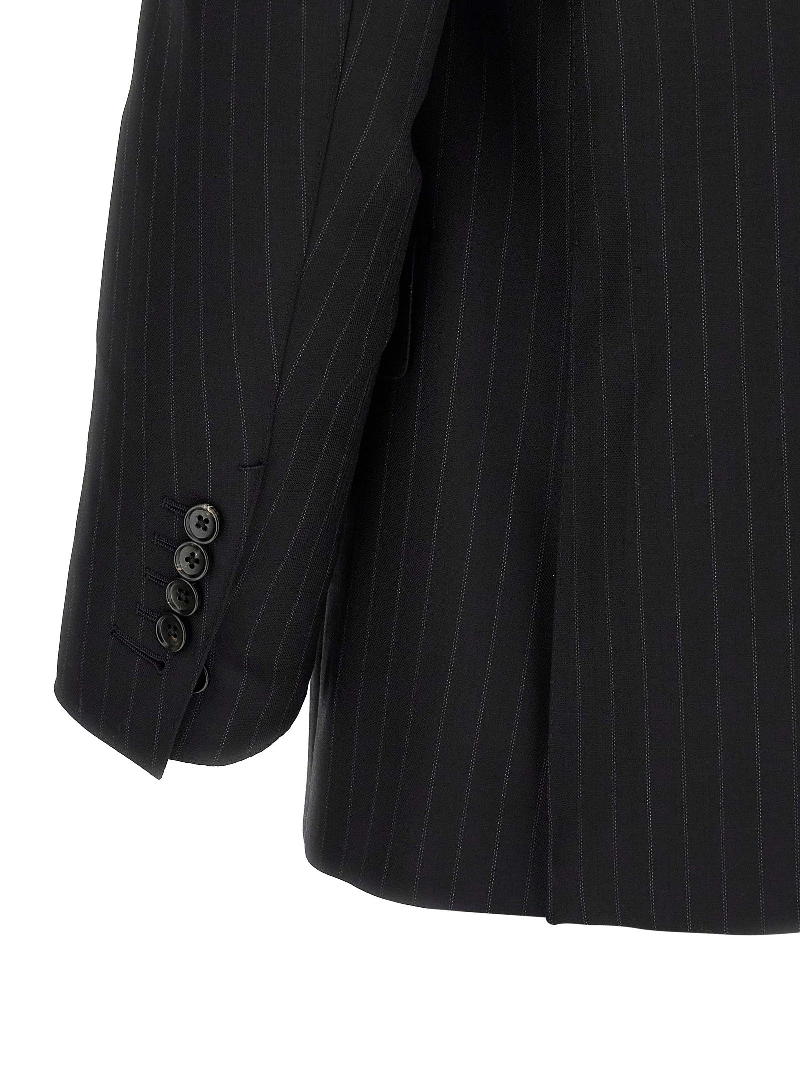 Black Wool Two-Piece Suit