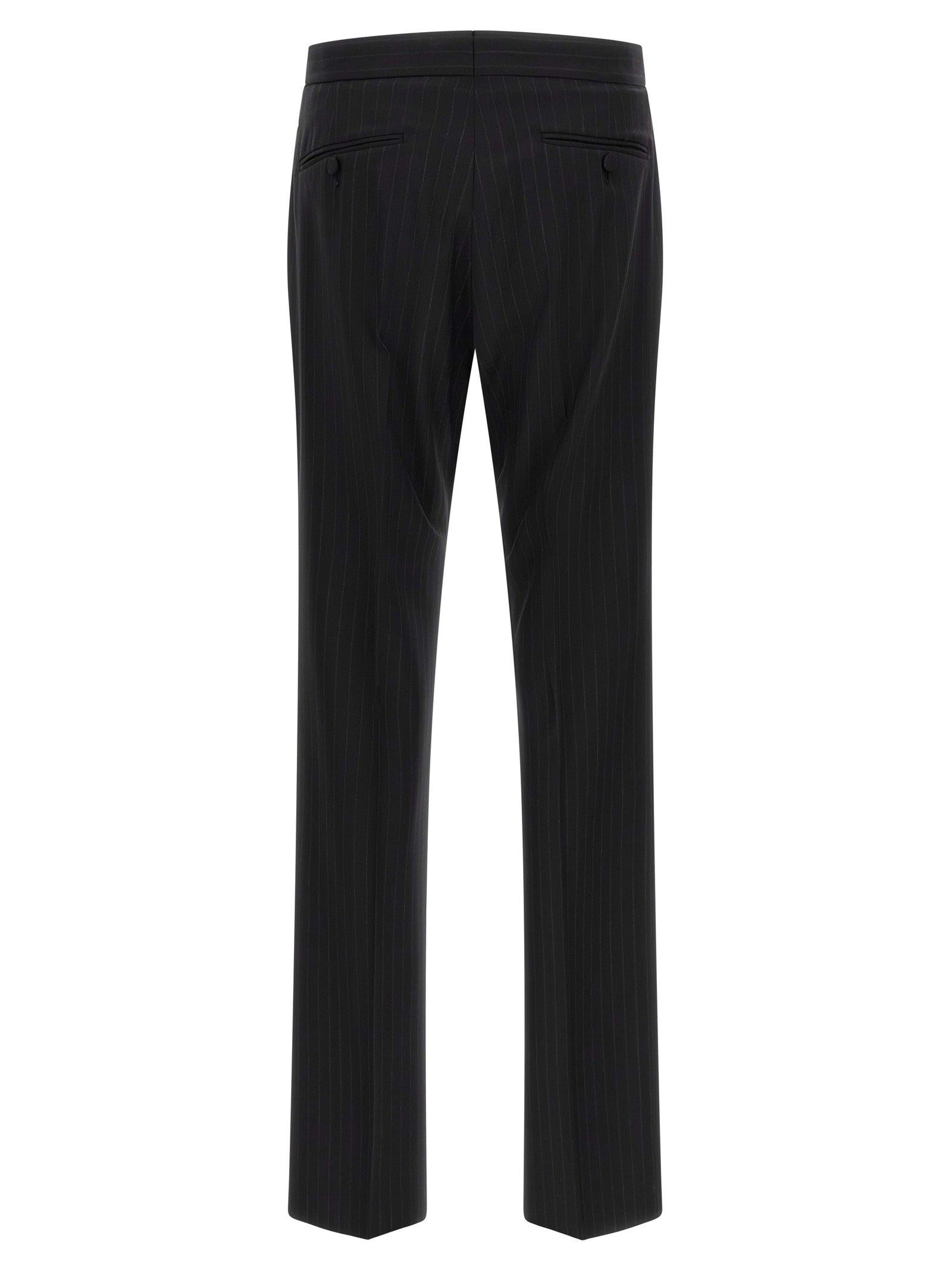 Black Wool Two-Piece Suit