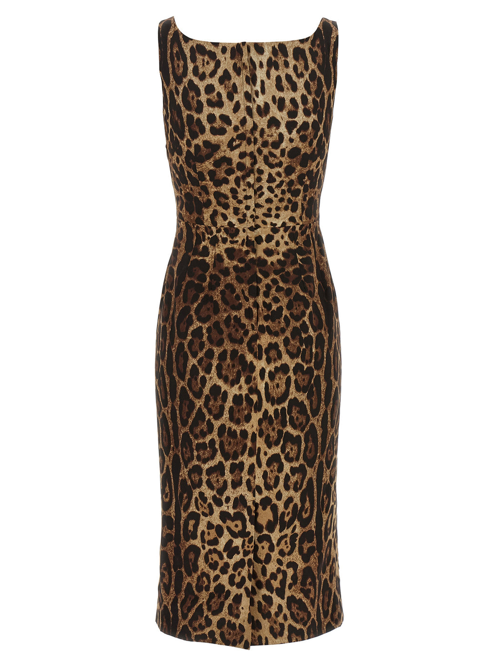 Brown Silk Midi Dress