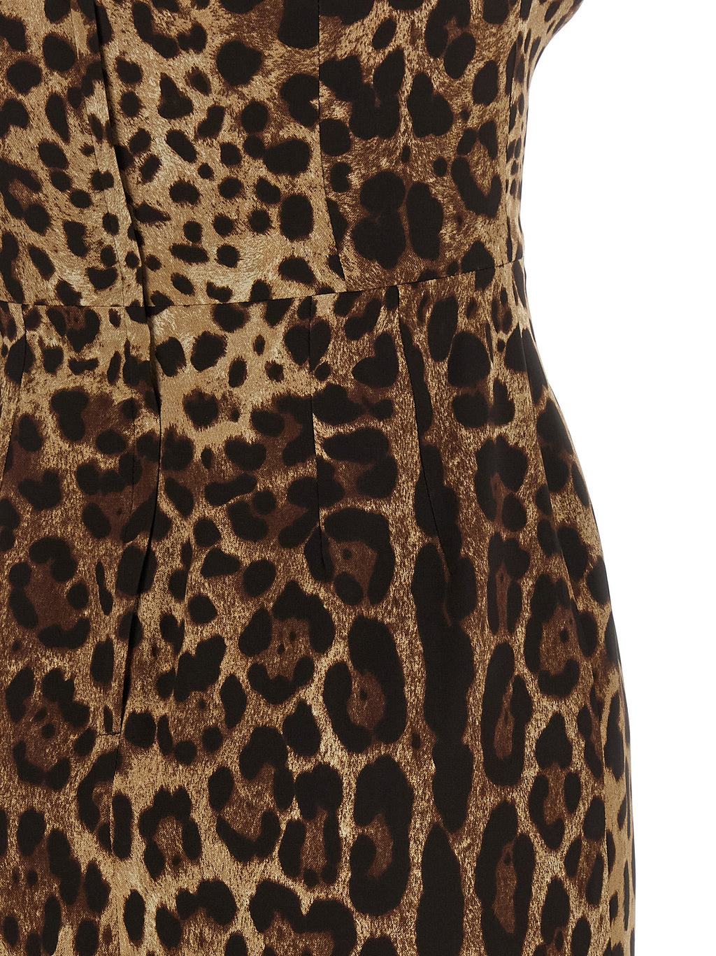 Brown Silk Midi Dress