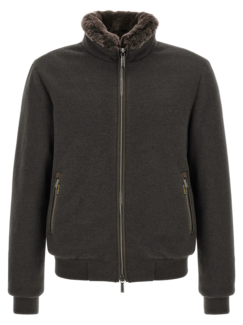 Brown Wool Bomber
