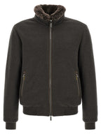 Brown Wool Bomber