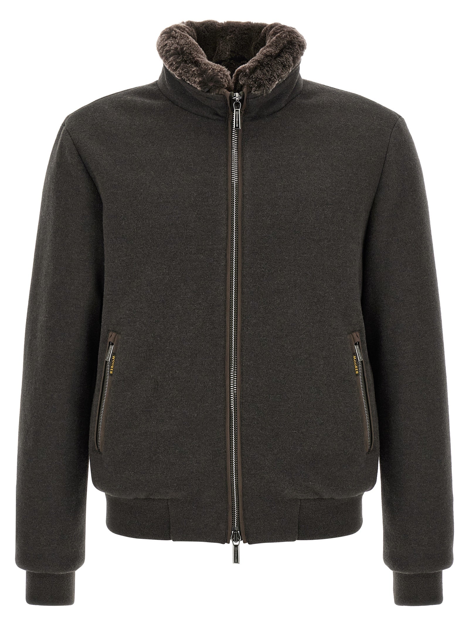 Brown Wool Bomber