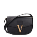 Black Leather Crossbody Bag