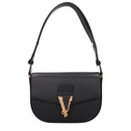 Black Leather Crossbody Bag