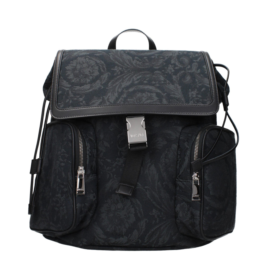 Black Fabric Backpack