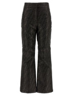 Brown Cotton Athletic Pants