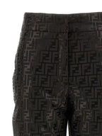 Brown Cotton Athletic Pants