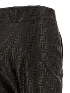 Brown Cotton Athletic Pants