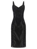 Black Polyamide Midi Dress