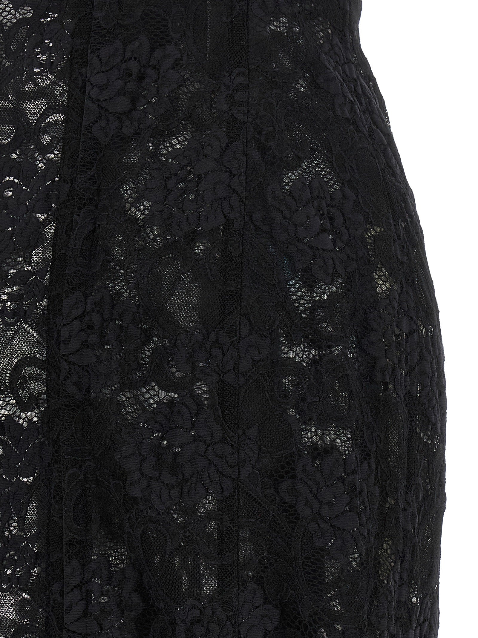 Black Polyamide Midi Dress
