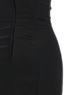 Black Acetate Midi Dress