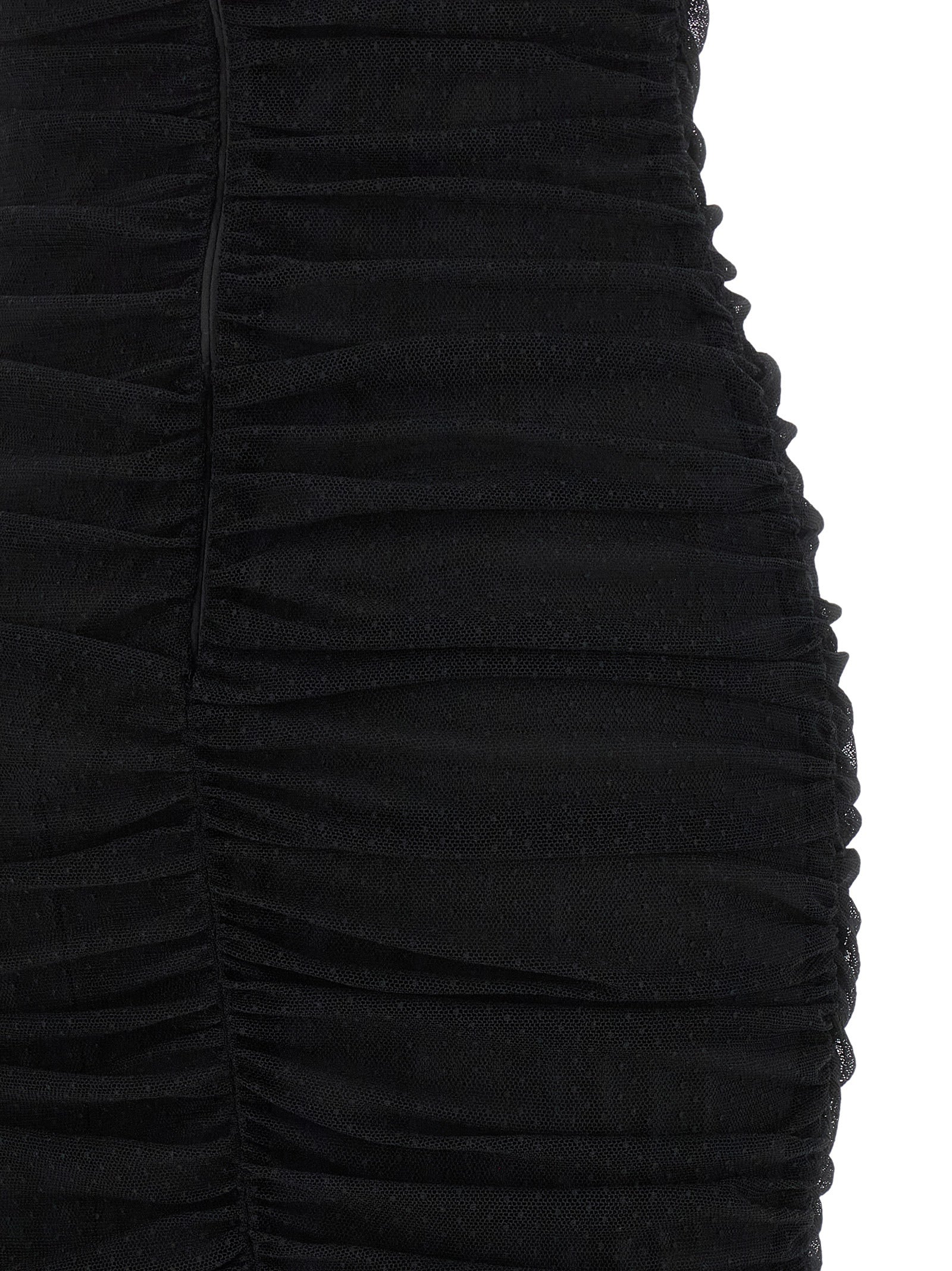 Black Polyamide Midi Dress