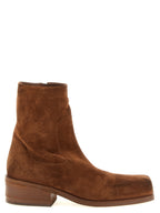 Brown Calfskin Ankle Boots